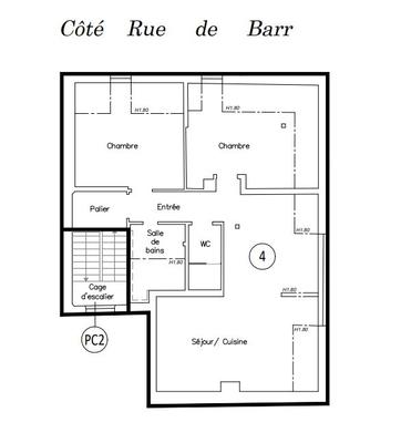 Appartement - 71 m² - 3 pièces