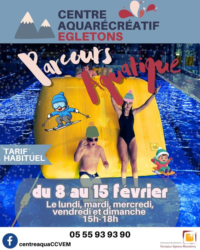 Parcours aquatique / Vacances d'hiver
