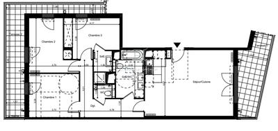 Appartement - 89 m² - 4 pièces