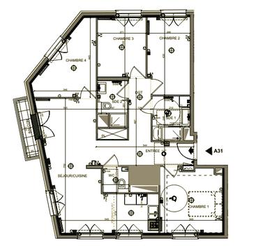 Appartement - 94 m² - 5 pièces