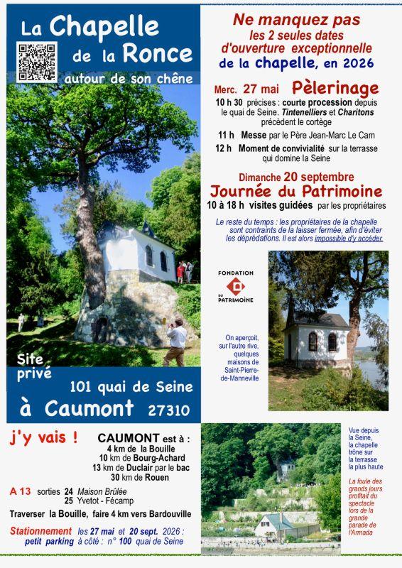 Journée du Patrimoine à la Chapelle de la Ronce à Caumont