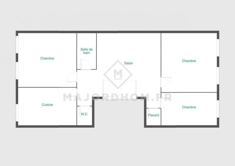 Appartement - 80 m² - 4 pièces