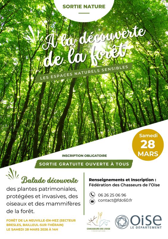 Sortie nature "à la découverte des espaces naturels sensibles" : la forêt