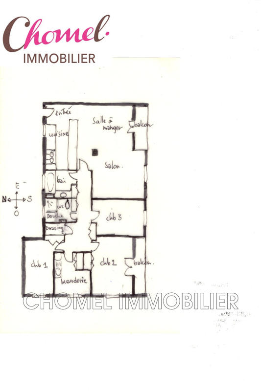 Appartement - 123 m² - 5 pièces