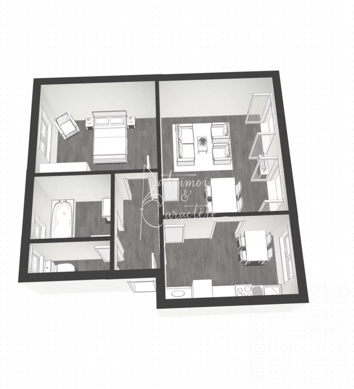 Appartement - 46 m² - 2 pièces