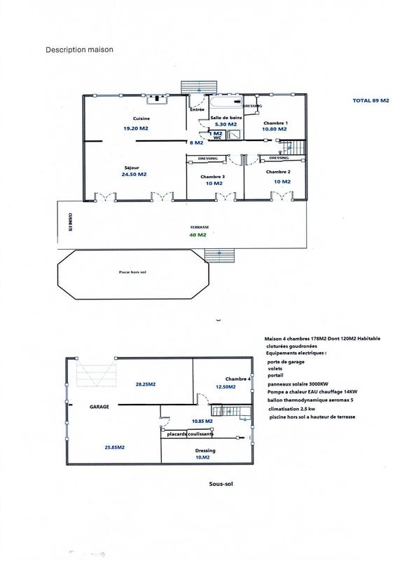 Maison - 120 m² - 5 pièces