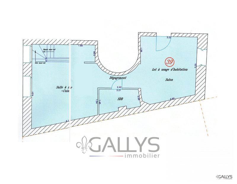 Appartement - 40 m² - 3 pièces