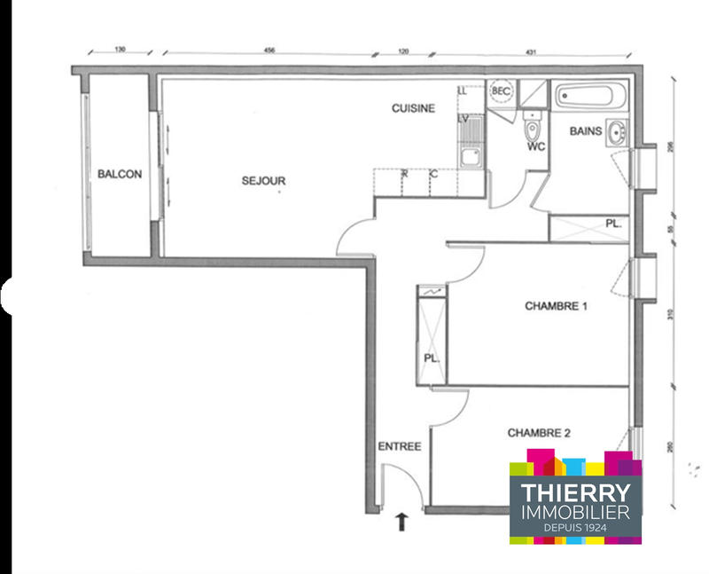 Appartement - 68 m² - 3 pièces