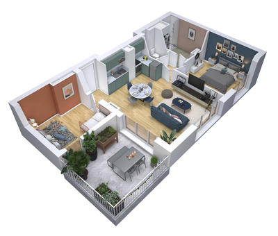 Appartement - 101 m² - 5 pièces