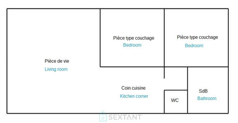 Maison - 44 m² - 3 pièces
