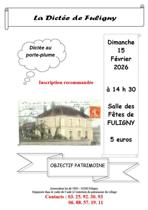 La dictée de Fuligny