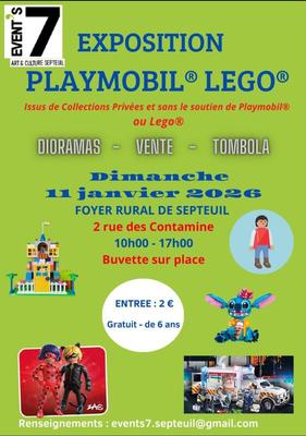 Exposition et vente de playmobils et legos