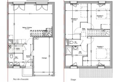 Maison - 86 m² - 4 pièces