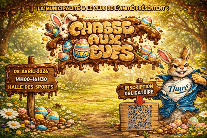 🐰 Chasse aux Œufs à Thuré ! 🍫