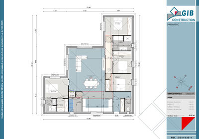 Terrain constructible - 1 201 m²