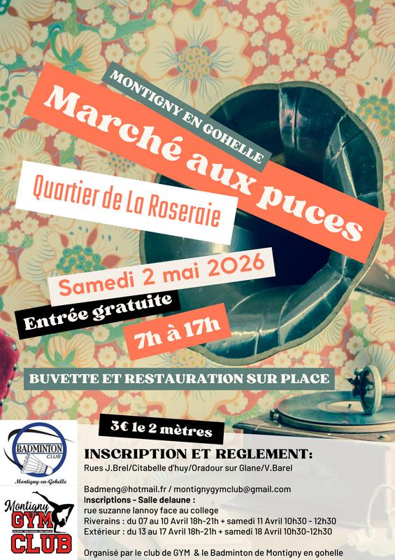 Marché aux puces quartier "la roseraie"