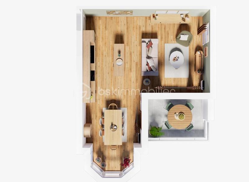 Appartement - 80 m² - 3 pièces