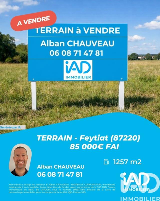 Terrain - 1 257 m²