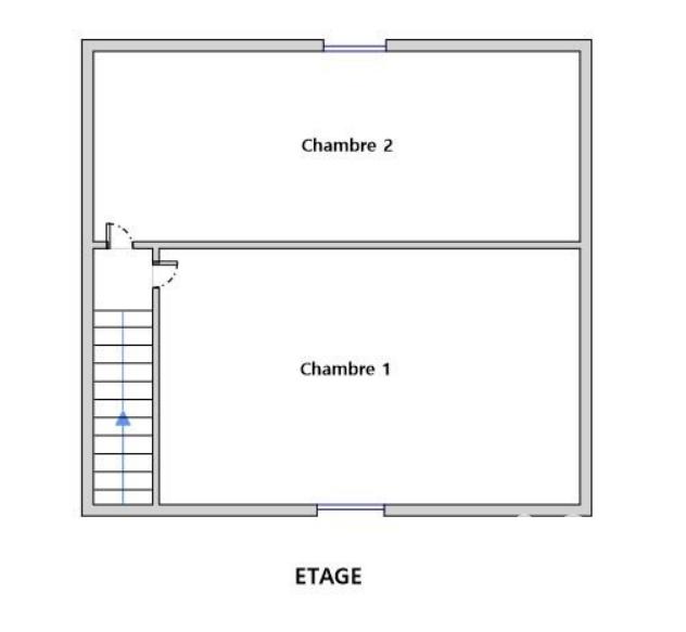Maison de ville - 55 m² - 3 pièces