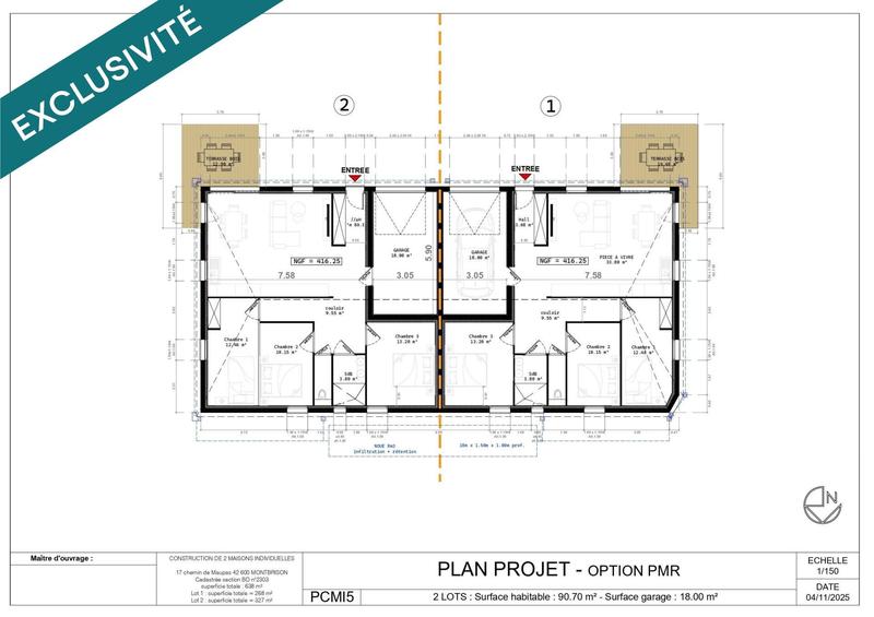 Villa - 90 m² - 5 pièces