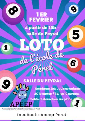 Loto de l'École de Péret