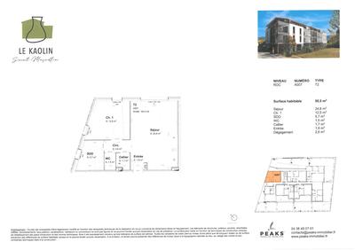 Appartement - 50 m² - 2 pièces