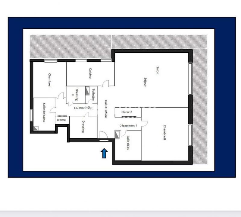 Appartement - 100 m² - 3 pièces