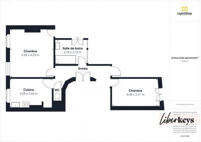 Appartement - 76 m² - 3 pièces