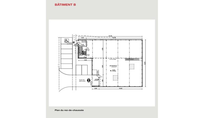 Local d'activité / Entrepôt - 872 m²
