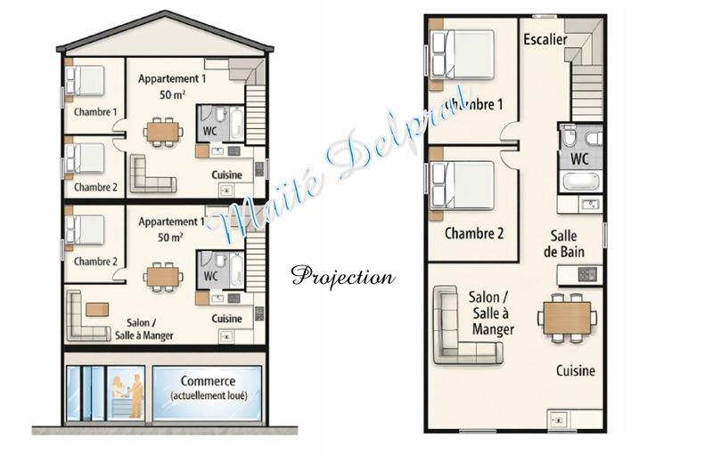 Maison de village - 100 m² - 6 pièces
