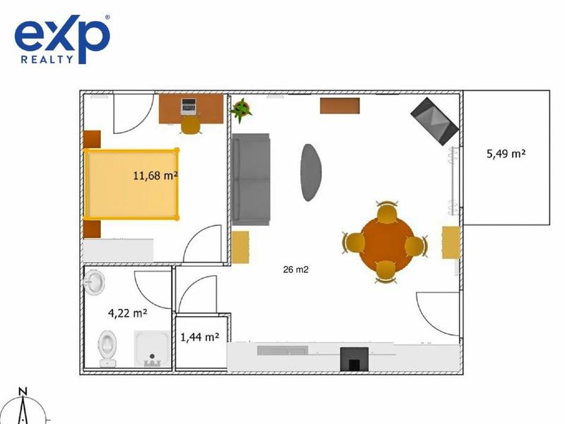 Appartement - 44 m² - 2 pièces