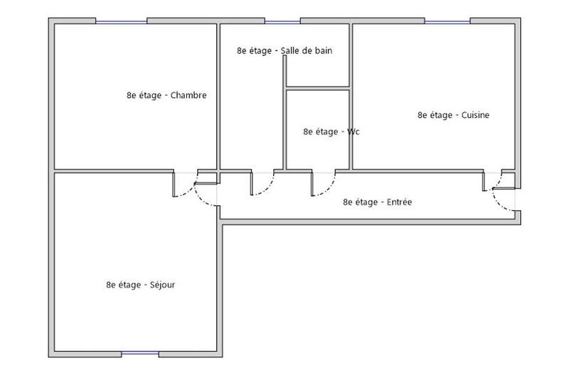 Appartement - 49 m² - 2 pièces