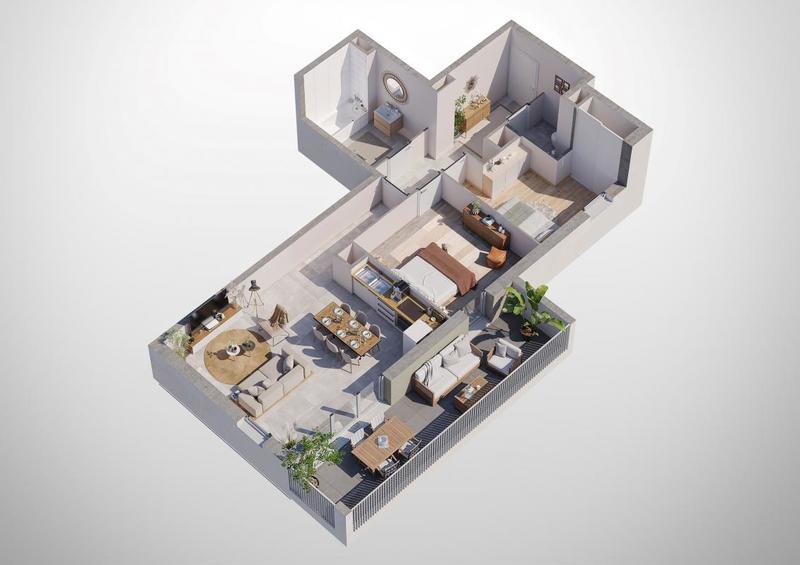 Appartement - 42 à 65 m² - 2 à 3 pièces