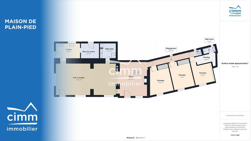 Maison ancienne - 144 m² - 4 pièces