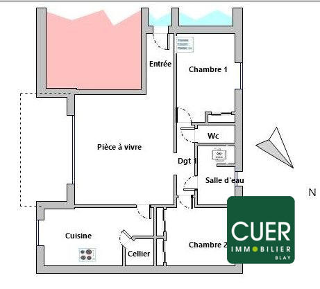 Appartement - 81 m² - 3 pièces