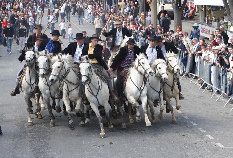 Les taureaux dans les rues - Feria de Pâques