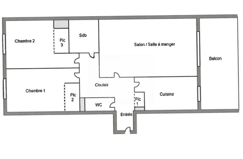 Appartement - 69 m² - 3 pièces