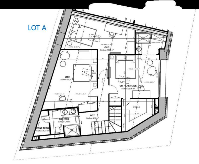 Appartement - 138 m² - 4 pièces