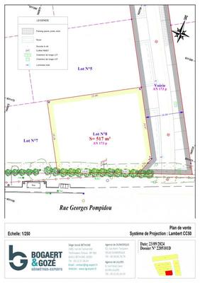 Terrain constructible - 517 m²