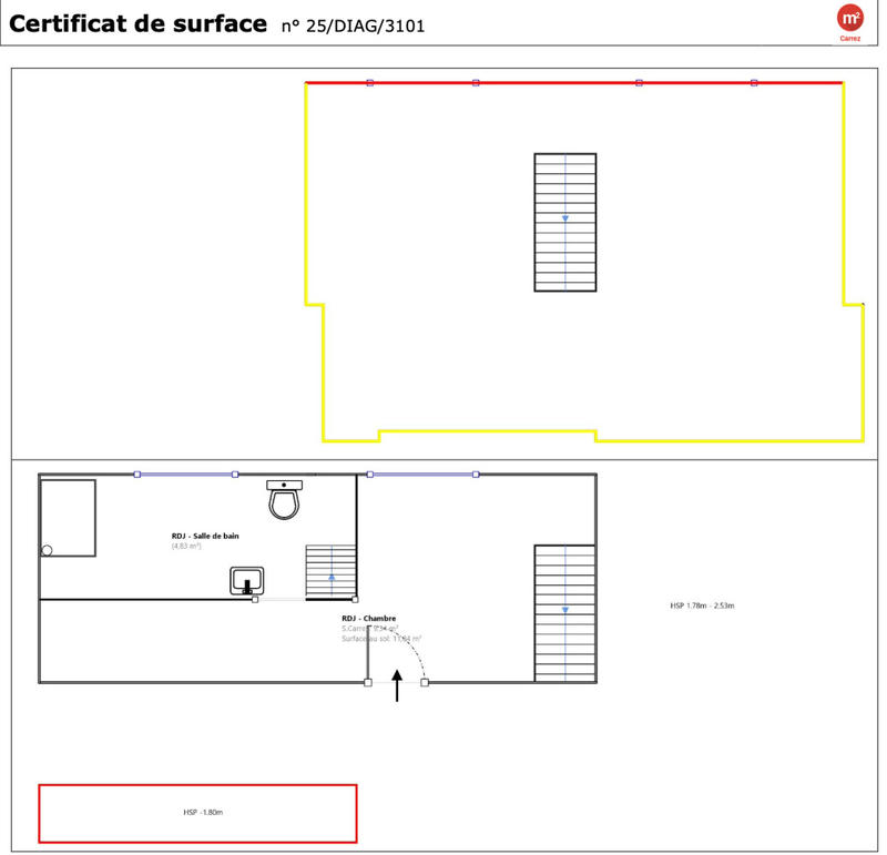 Appartement - 32 m² - 2 pièces