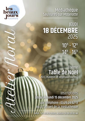 Atelier floral de noel