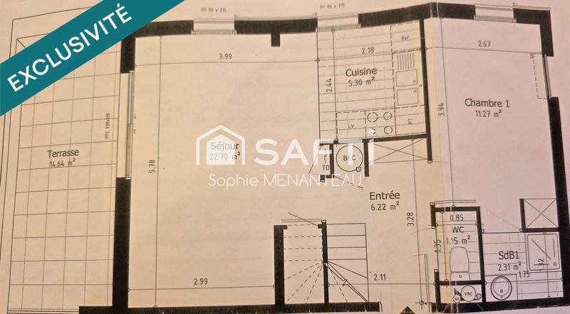 Appartement - 76 m² - 4 pièces