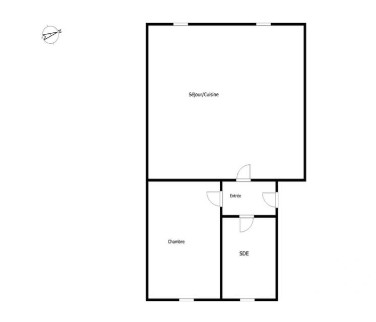 Appartement - 27 m² - 2 pièces