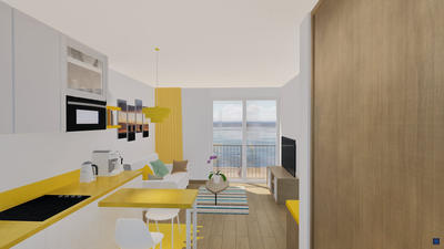 Appartement - 36 m² - 2 pièces