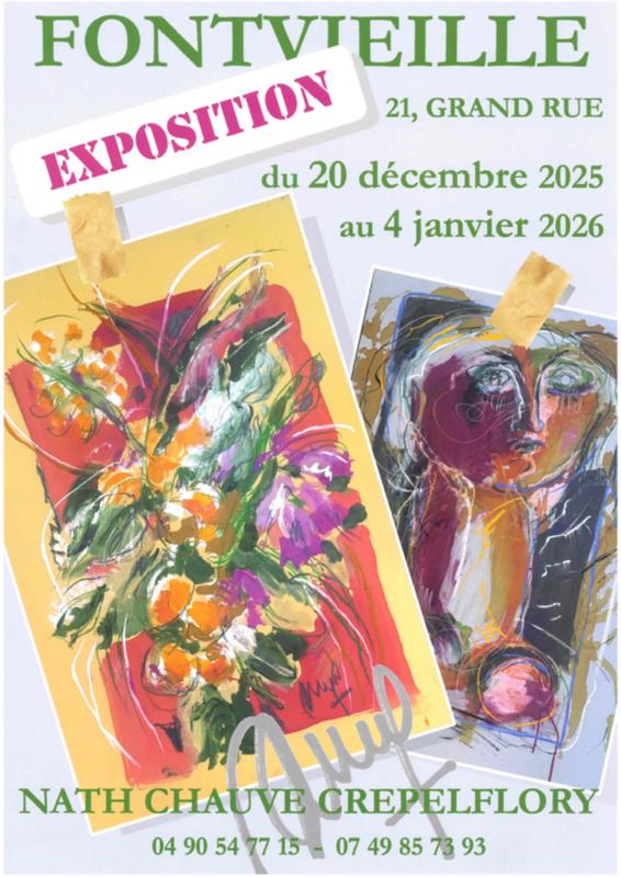 Exposition de Nath Chauve Crepel Flory dans son atelier