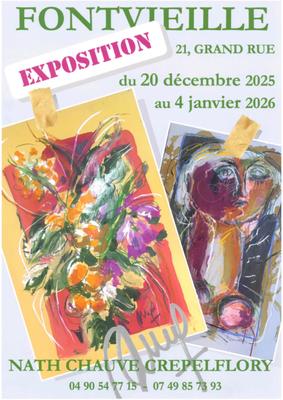 Exposition de Nath Chauve Crepel Flory dans son atelier