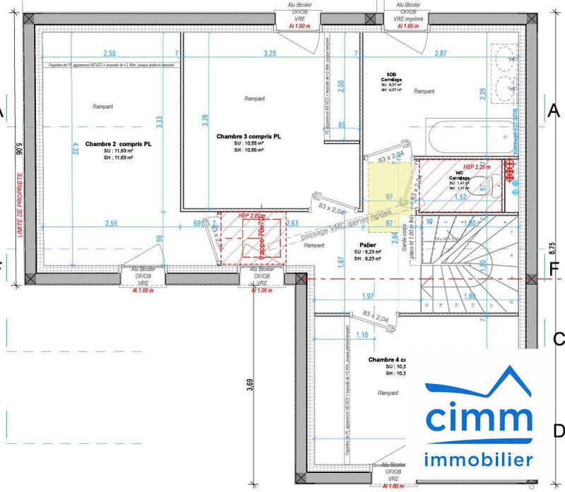 Maison contemporaine - 109 m² - 5 pièces