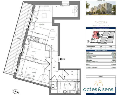 Appartement - 67 m² - 3 pièces