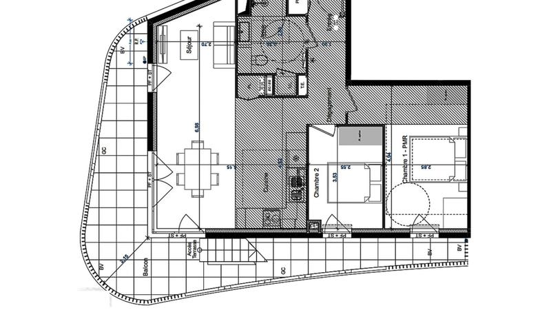 Appartement - 69 m² - 3 pièces