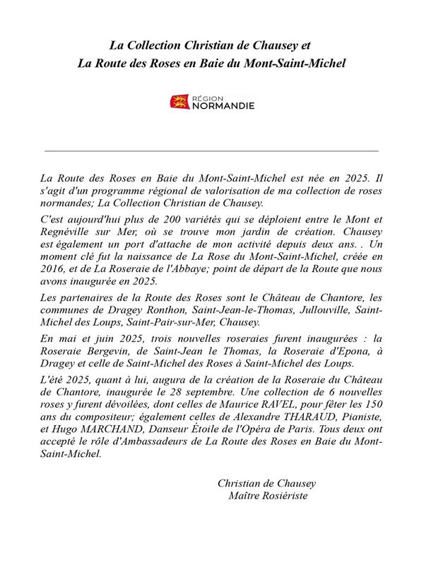 Visite commentée de la roseraie de Chantore